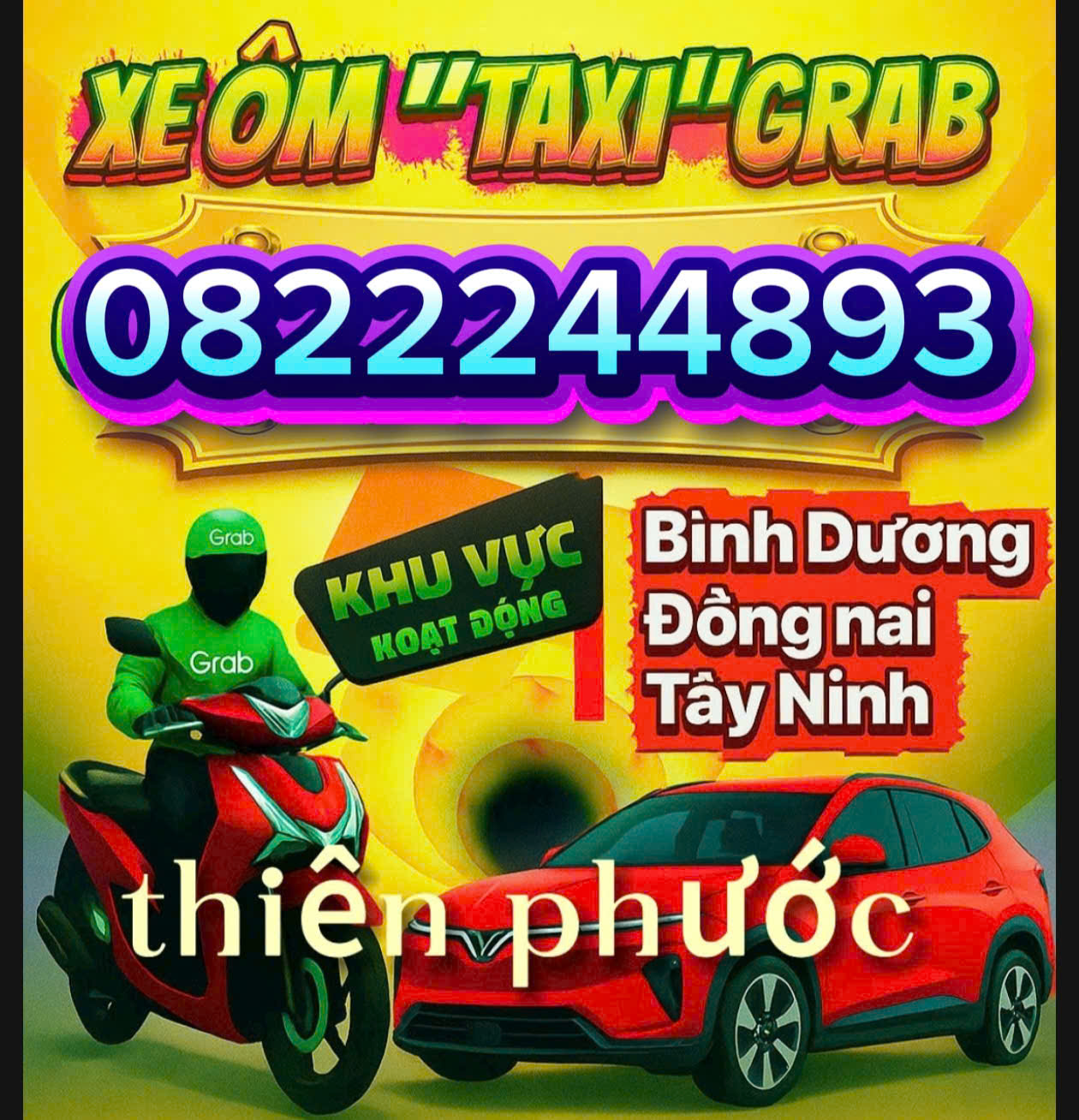 Dịch Vụ Xe Ôm Grab Thuận An Bình Dương
