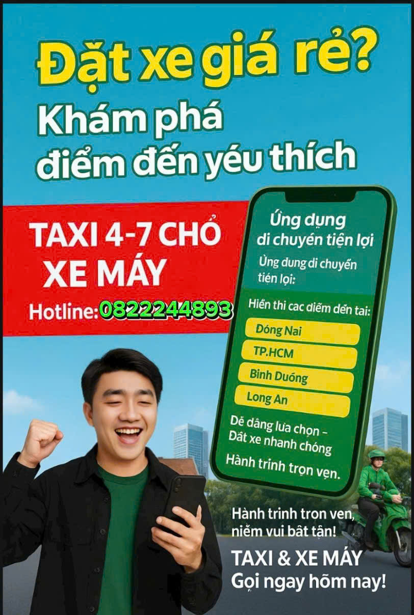 Dịch Vụ Xe Ôm Grab Mỹ Yên Bến Lức
