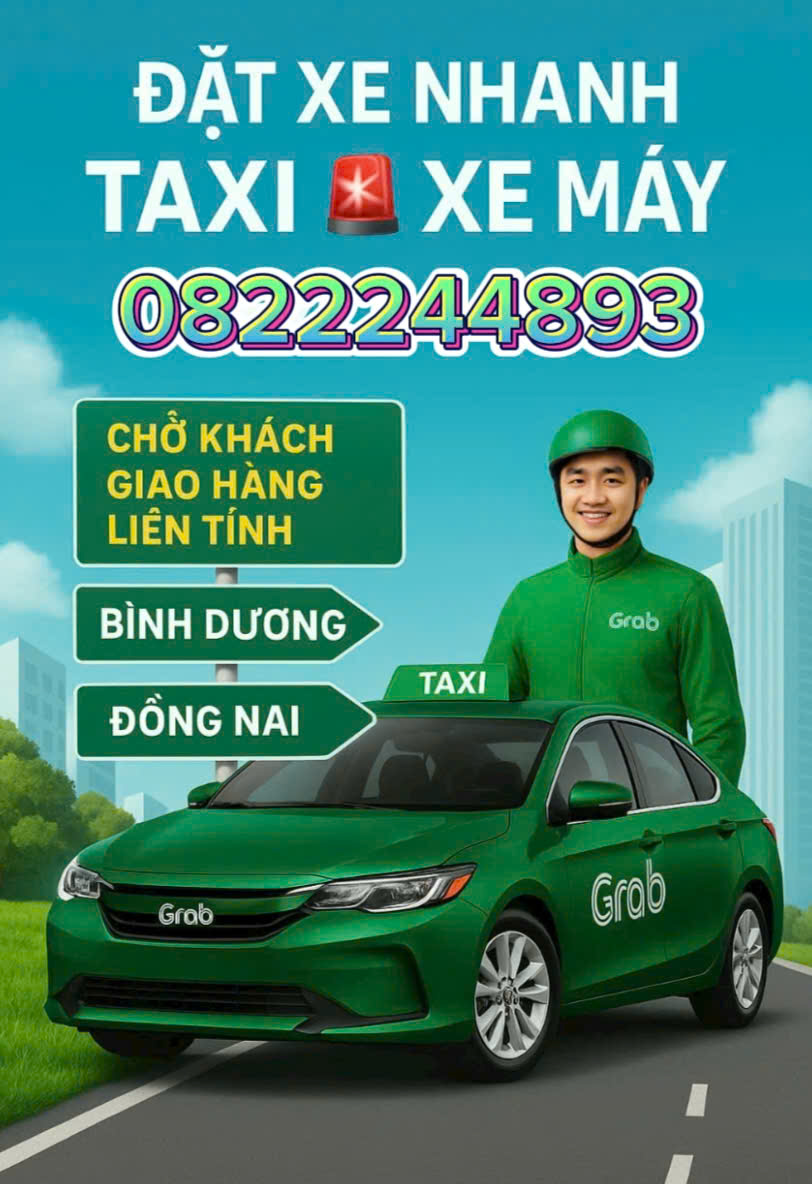 DỊCH VỤ XE ÔM GRAB HIỆP AN THỦ DẦU MỘT