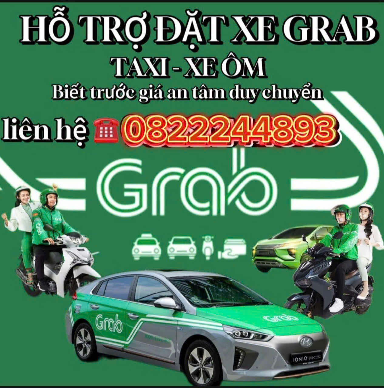 XE ÔM GRAB BÀU CẠN LONG THÀNH
