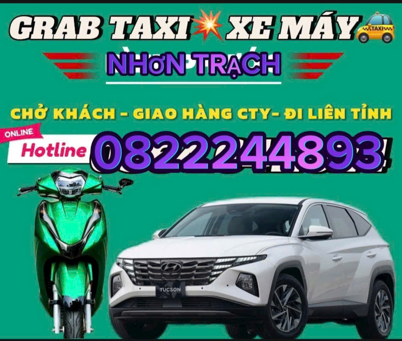XE ÔM GRAB PHÚ THẠNH NHƠN TRẠCH