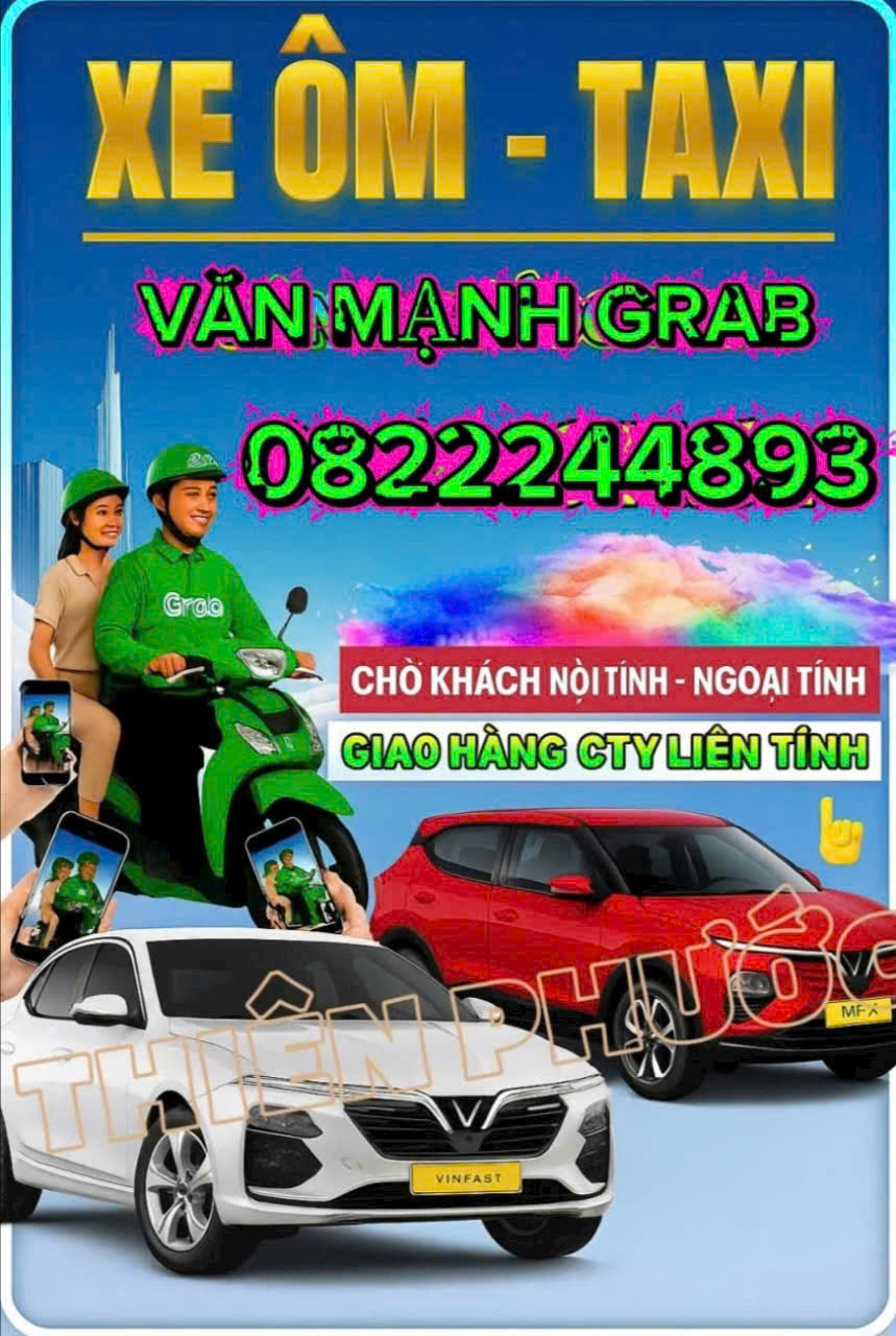 DỊCH VỤ XE ÔM GRAB PHƯỚC BÌNH TRẢNG BÀNG