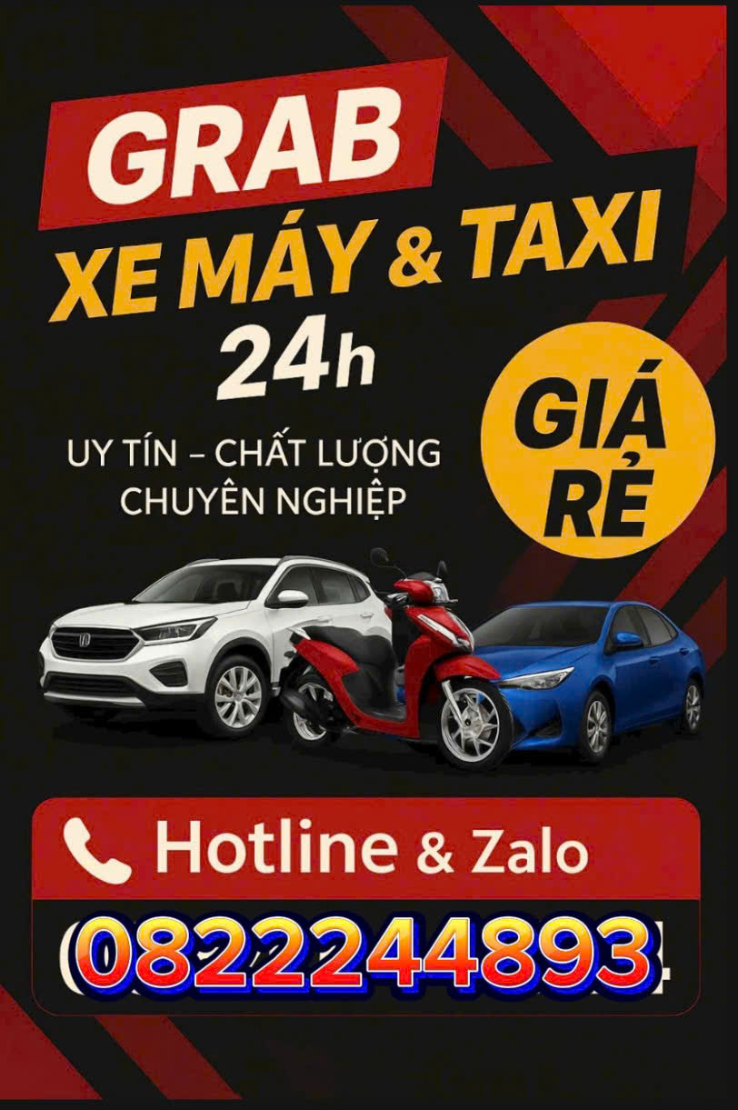 Dịch Vụ GRAB TAXI 4 Chỗ ;7 Chỗ Tiện Chuyến Gần Đây Nhất