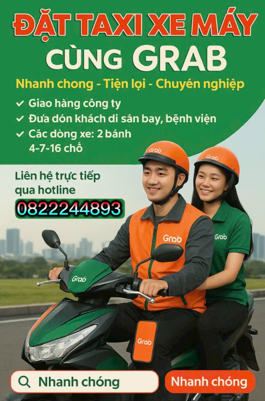 Dịch Vụ GRAB XE ÔM BẾN LỨC LONG AN